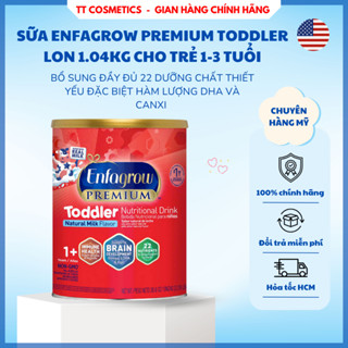 Sữa Enfagrow Đỏ Nắp Vàng Mỹ 1.04kg Premiun Toddler cho bé 1-3 tuổi