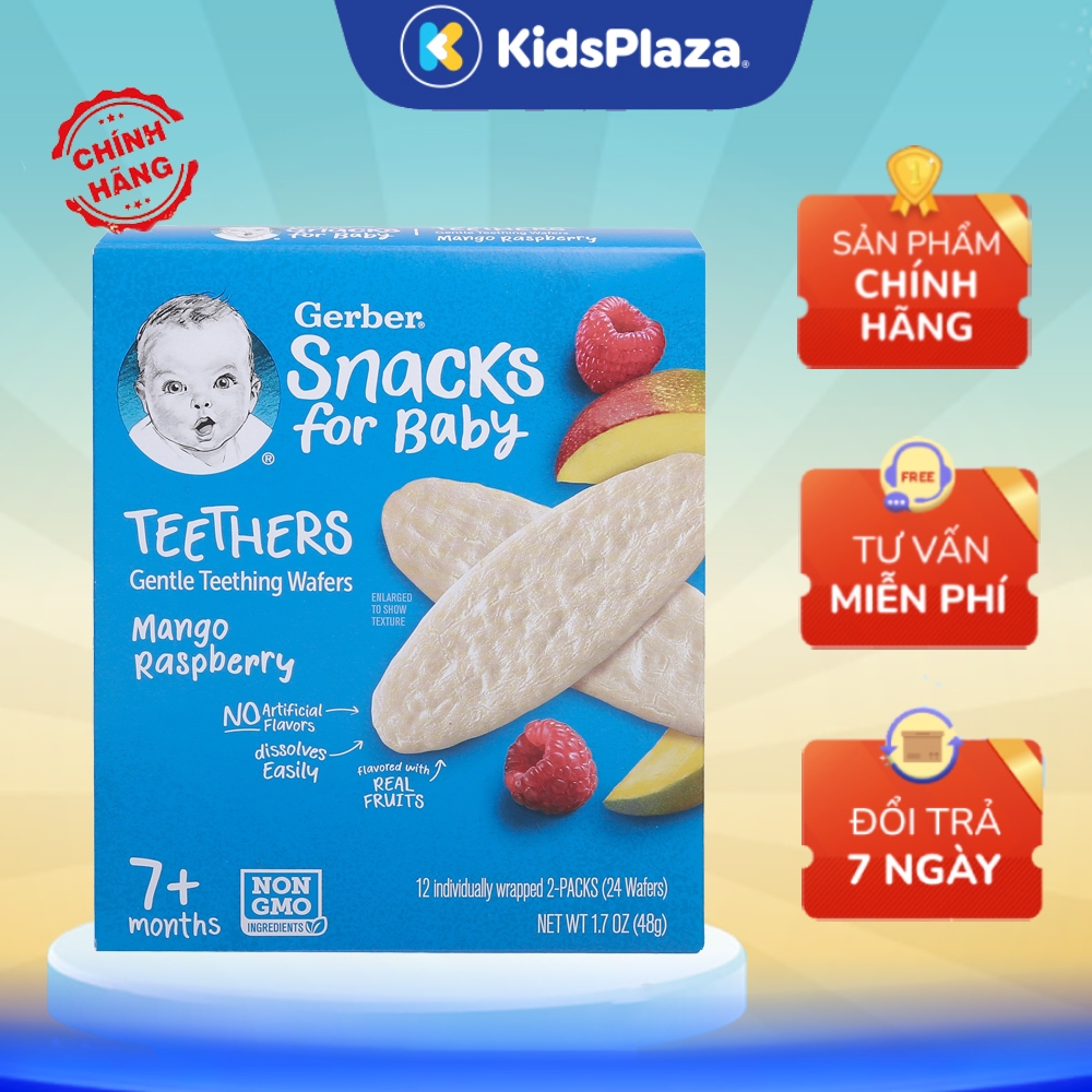 Bánh gạo ăn dặm Gerber nhiều vị tự nhiên 48g - chính hãng KidsPlaza