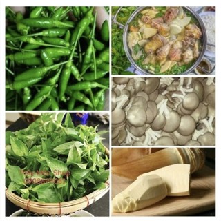 🌿 LÁ É TƯƠI: SET NGUYÊN LIỆU NẤU "LẨU LÁ É" CHO 8-10 NGƯỜI