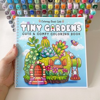  Bộ Tranh Tô Màu Tiny Garden 30 Tranh Giấy dày 200gsm Quyển A4 A5 Phù Hợp Màu Marker Acrylic Chì Màu Sáp Màu 