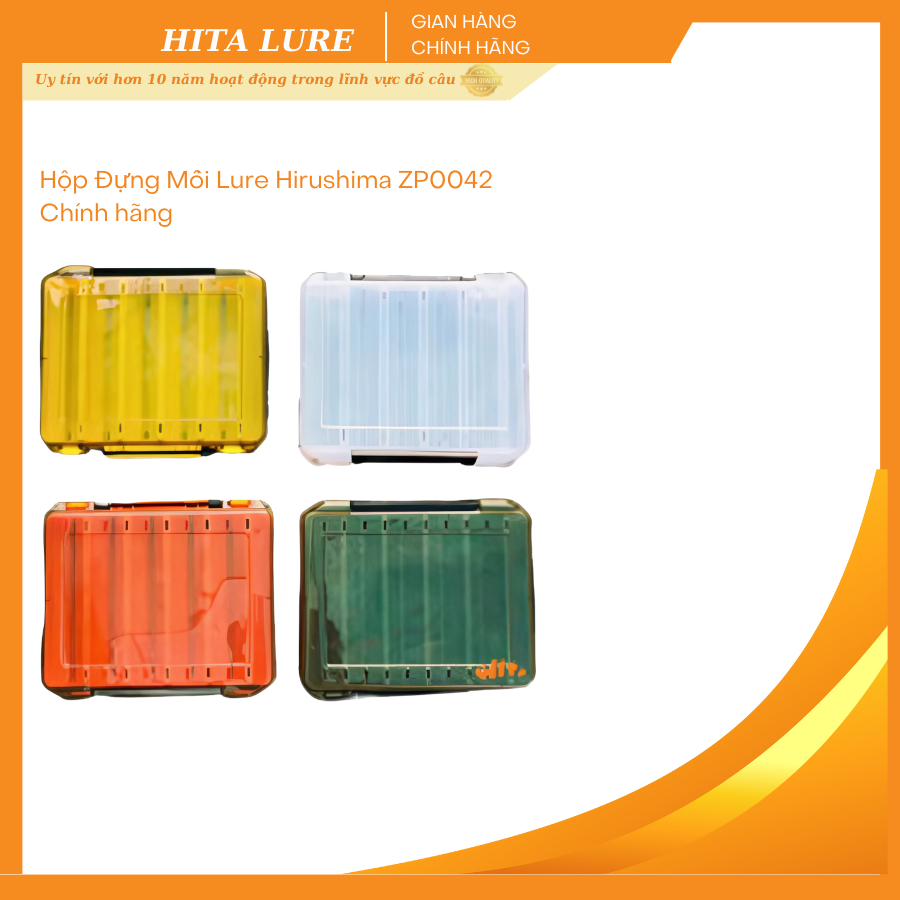 Hộp Đựng Mồi Lure Hirushima ZP0042 Chống Nước Gọn Gàng Bền