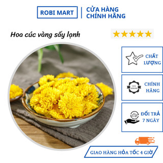 Trà hoa cúc vàng sấy lạnh nguyên bông robimart thanh nhiệt, ngủ ngon - gói 250g, 500g, 1000g