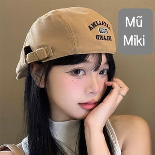  Mũ lưỡi trai cổ điển phẳng phong cách Hàn Quốc thêu chữ LINA  thiết kế Y2K dành cho nam 