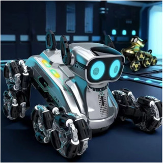 Mẫu mới nhất 2026 Chó Robot 8 Bánh Điều Khiển Từ Xa, Cảm Biến Tai, Xoay 360 Độ, Có Drift, Di Chuyển Đa Hướng