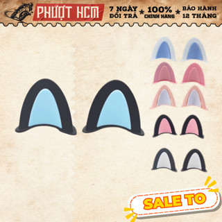 Phụ kiện tai mèo gắn mũ bảo hiểm siêu cute