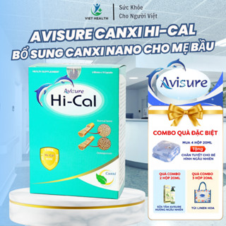 Viên Uống Canxi Nano Avisure Hi-cal - Bổ Sung Canxi Cho Mẹ Mang Thai, Sau Sinh & Người Loãng Xương