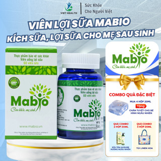  Viên Uống Lợi Sữa Mabio - Gọi Sữa Nhanh Sữa Về Đặc Thơm An Toàn Cho Mẹ Và Bé Sau Sinh - 60 viên 