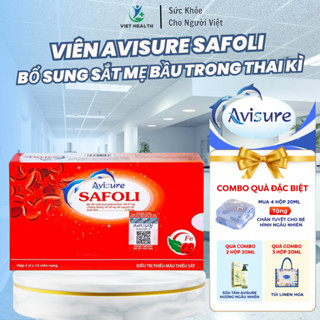 Viên Uống Bổ Sung Sắt Cho Bà Bầu Avisure Safoli - Bổ Sung Sắt & Acid Folic, An Toàn, Không Táo Bón