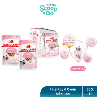 [Hộp 12 Gói] Pate Royal Canin Kitten Loaf/Jelly/Gravy Dạng Bánh/Thạch/Xốt Cho Mèo Con