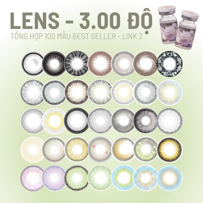 [SALE-3.00 độ] Tổng hợp lens mắt cận 3 độ bán chạy nhất, hsd 6 tháng - thương hiệu LUNA EYES