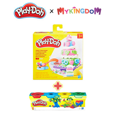 Đồ Chơi Combo Bánh Sinh Nhật Mini Và Bột Nặn 4 Màu Mini PLAYDOH CBF4714-23241
