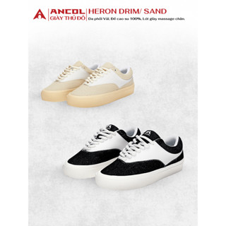 Giày Sneaker Thể Thao Unisex Ancol Heron – Da Ultra.M, Vải Canvas, Đế Cao Su Êm Chân, Dễ Phối Đồ