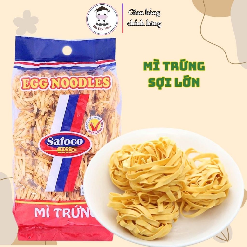 MÌ TRỨNG SAFOCO SỢI LỚN 500g