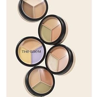  Che Khuyết Điểm ,Triệt Sắc The Saem Cover Perfection Triple Pot Concealer 