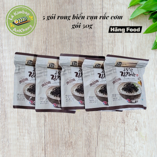 Combo 5 gói rong biển vụn rắc cơm gói 50g Kfood