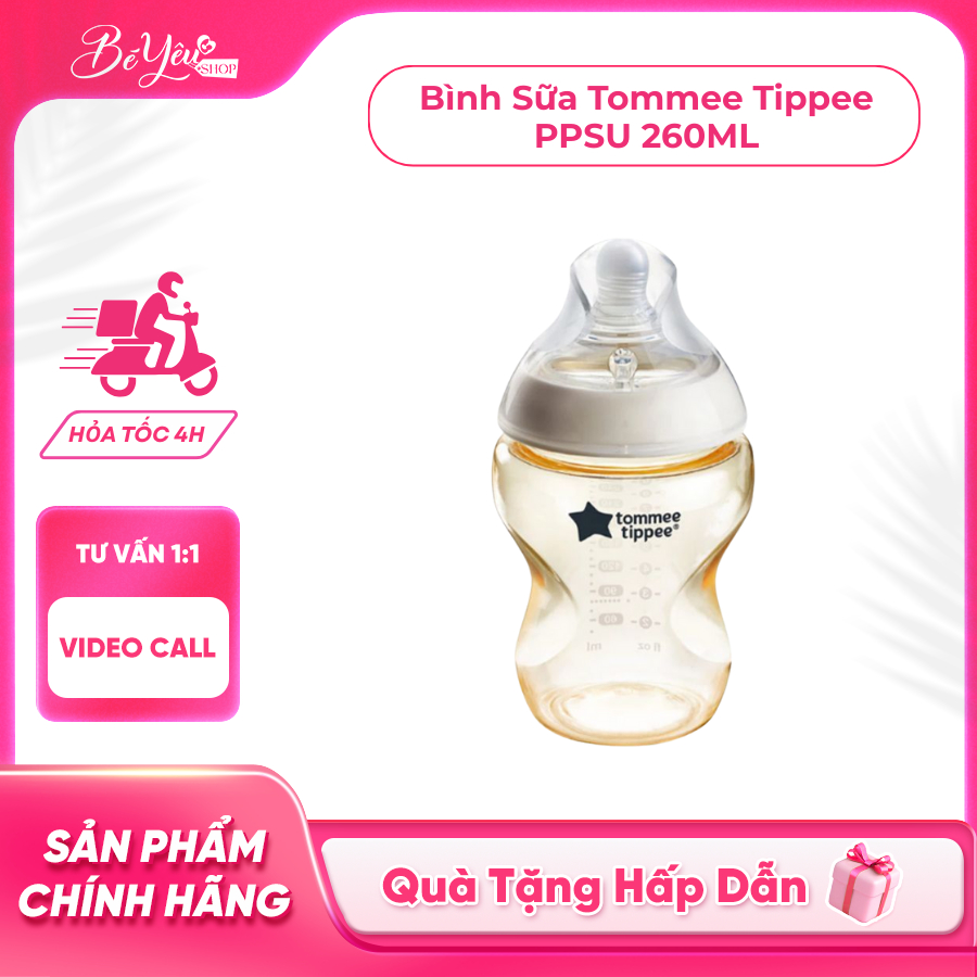 Bình Sữa Tommee Tippee PPSU 260ML- Bé Yêu Shop