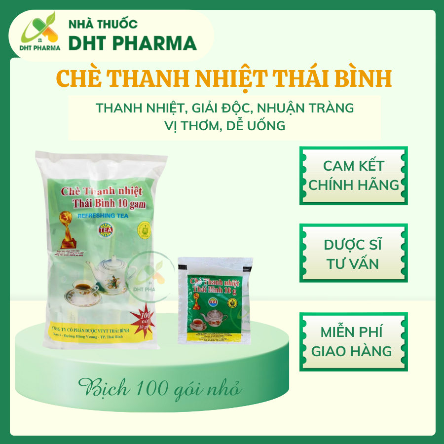 Chè Thanh Nhiệt Thái Bình (Bịch 100 gói x10g)