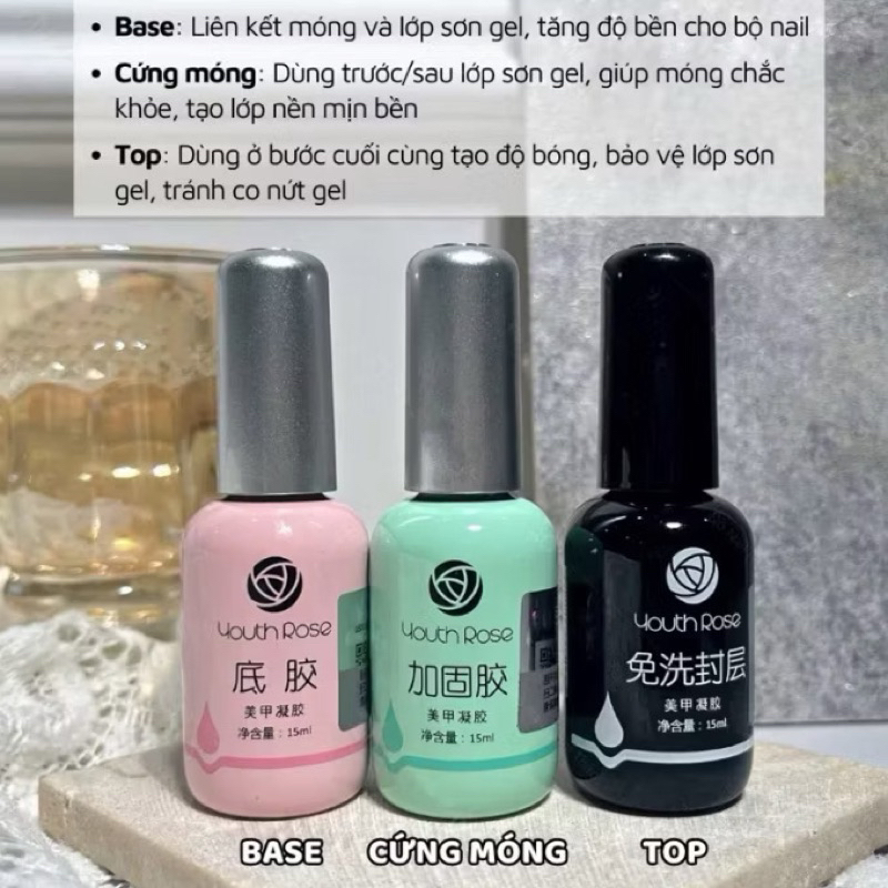 Base - top - cứng móng hoa hồng chính hãng