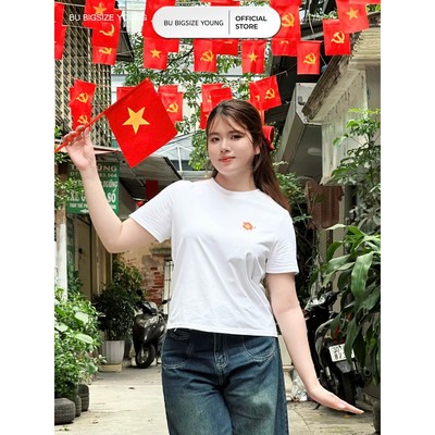 Áo thun babytee Việt Nam BIGSIZE (55kg đến 95kg) – 25HYAP110 - [BU Bigsize Young]