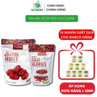 Táo đỏ ,kỷ tử hữu cơ C'LaVie 450g thượng hạng size 9-10 quả/100g thơm,ngọt dùng ăn vặt