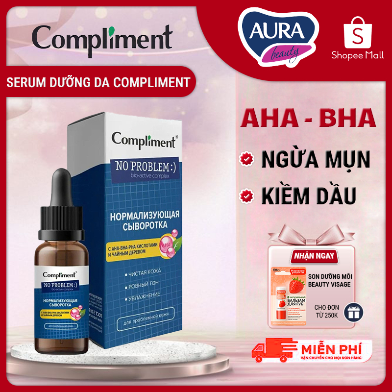 Serum Dưỡng Da Compliment No Problem AHA BHA PHA 27ml Dành Cho Da Dầu Mụn