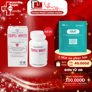  Viên Uống Triple White - Viên Uống Trắng Da Chống Nắng & Giảm Thâm Nám Của Mỹ  hộp 50v  