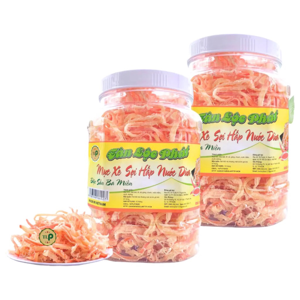 hủ PET300gr mực hấp nước dừa