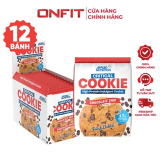  Bánh Protein Applied Nutrition Critical Cookie 73g x 12 Bánh Hộp | Thanh Năng Lượng Nhập Khẩu Anh 