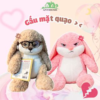 Gấu bông Thỏ Giận dỗi thỏ quạo ANVIHOME Gấu bông thỏ hung hăng giận dữ, thỏ bunny tai dài