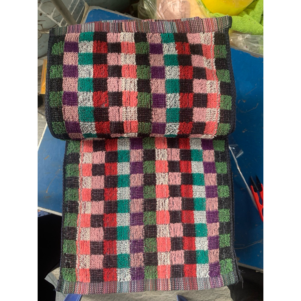 khăn lau hoạ tiết thổ cẩm ô vuông KT 28x42