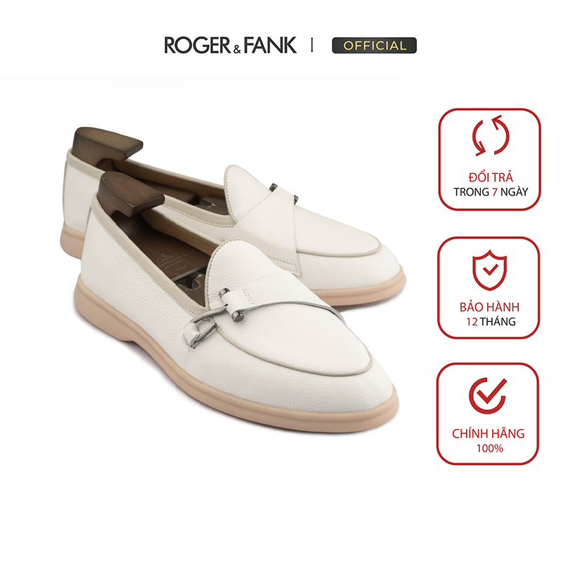 Giày Da Bê Cao Cấp Slip On Thương Hiệu ROGER & FANK