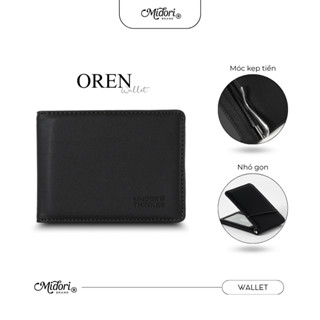 Ví Da Ngang Móc Kẹp Tiền OREN V1 Nam Nữ Bóp Tiền Thẻ Nhiều Ngăn Nhỏ Gọn | M STUDIO