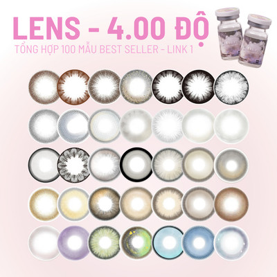[4.00 độ] Tổng hợp 100 mẫu lens mắt cận 4 độ, hạn sử dụng 6 tháng - thương hiệu LUNA EYES
