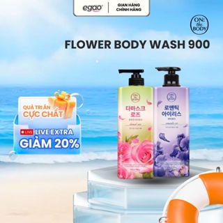 [ On The Body] COMBO 02 Sữa Tắm Dưỡng Ẩm On The Body Hương Nước Hoa Từ Thiên Nhiên, Dưỡng Trắng Da 900g x2