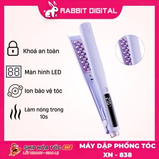 Máy Uốn Tóc Dập Xù XN-838, Bấm Phồng Chân Tóc, Tích Hợp Ion Bảo Vệ, Màn Hình LED Hiển Thị, Phù Hợp Với Mọi Loại Tóc