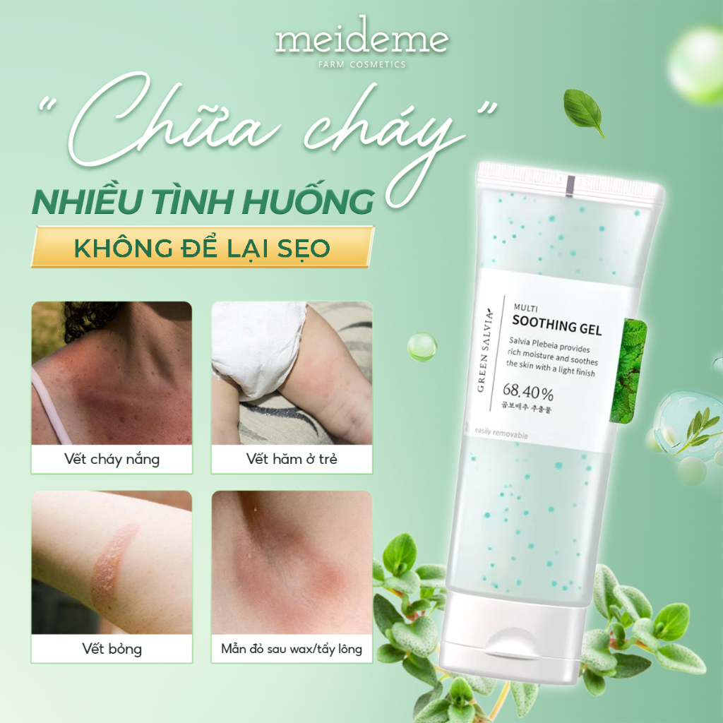 Gel làm dịu phục hồi cấp tốc cho da nhạy cảm - MEIDEME Green Salvia Multi Soothing Gel 70ml | BigBuy360 - bigbuy360.vn