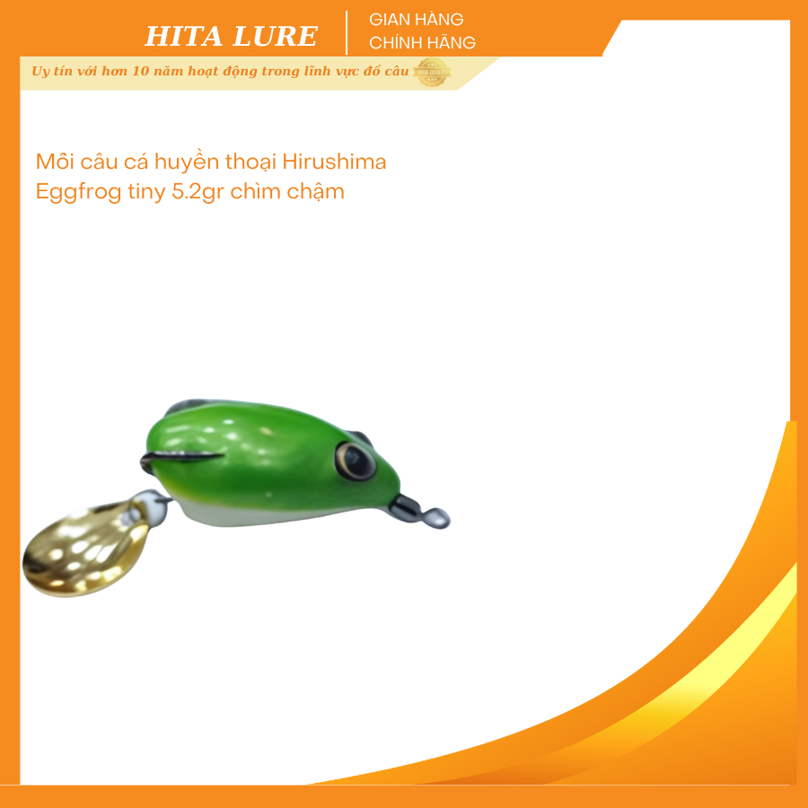 Mồi Câu Cá Hirushima Eggfrog Tiny 30mm 5.2g Action Nổi Frog Lure Lưỡi Đôi SNS Nhập Khẩu