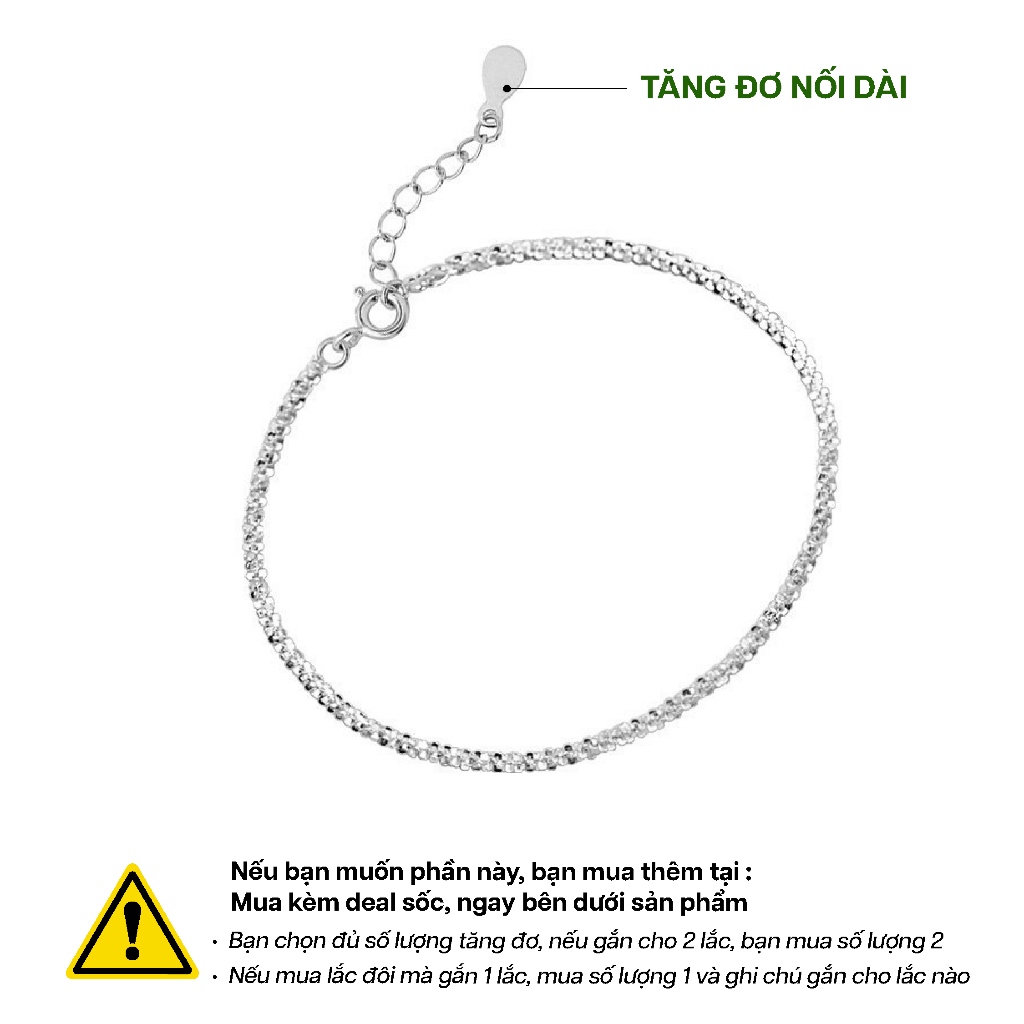 [BH Trọn Đời] Lắc Tay Nữ Bạc S925 May Mắn Bình An Lora Bling Dây Lấp Lánh | BigBuy360 - bigbuy360.vn