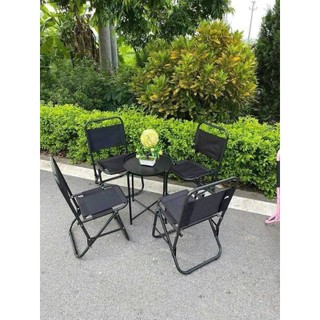 Ghế Dã Ngoại Camping,IMU Furniture Cafe Vải Đen Gấp Gọn, Tiện Lợi Di Chuyển Nhập Khẩu Nguyên Chiếc