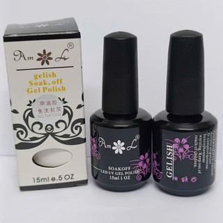 top gelish đen, sơn bóng gelish đen