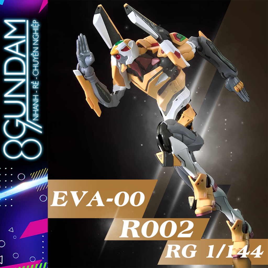 [CÓ SẴN] Mô Hình Lắp Ráp RG Unit-00 EVA 00 (tặng kèm decal nước)
