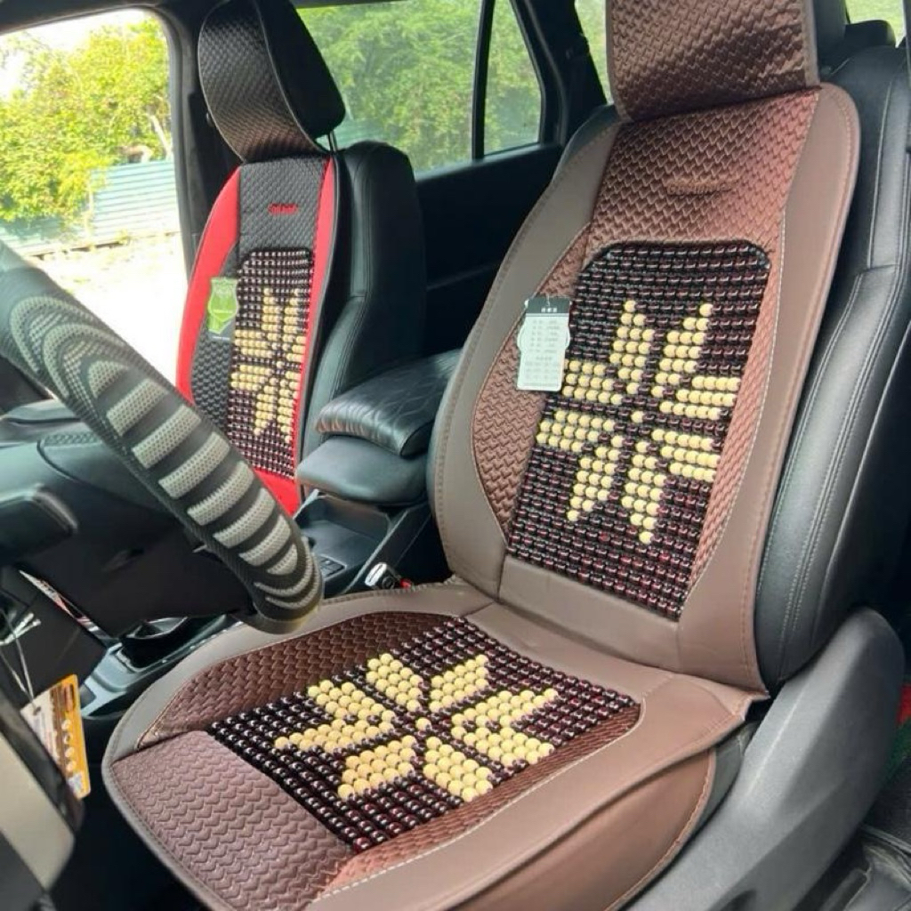 Lót ghế hạt gỗ giúp thoáng lưng