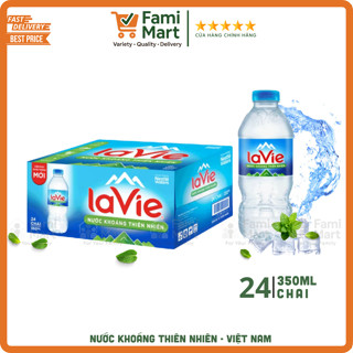   Hỏa Tốc HCM   Thùng 24chai  Nước khoáng LAVIE 350ml_famimart 
