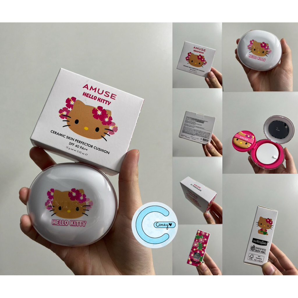 PHẤN NƯỚC AMUSE CUSHION HELLO KITTY CERAMIC SKIN PERFECTOR CHÍNH HÃNG CÓ SẴN