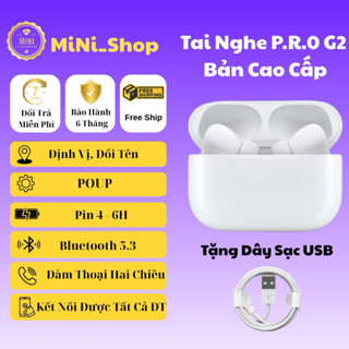 Tai Nghe Bluetooth P.R.O G2 Cao Cấp, Không Dây, Chống Ồn, Định Vị, Đàm Thoại Hai Chiều, Full Box, MiNi.Shop