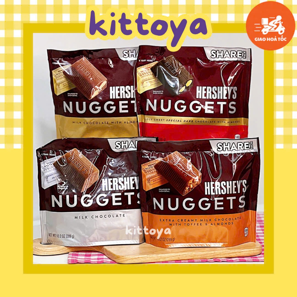 [ COSTCO MẪU MỚI NHẤT ] 4 VỊ SOCOLA HERSHEY’S NUGGETS MỸ
