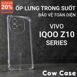  Ốp lưng iQoo Z10 Turbo Pro Z10 Turbo Z10x Cow case trơn trong suốt | Ốp điện thoại Vivo dẻo bảo vệ camera toàn diện 