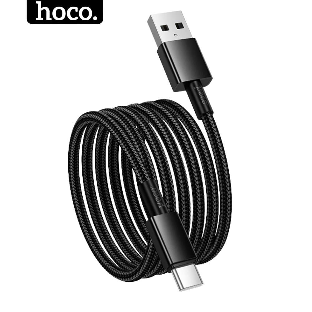 Dây sạc type c sạc nhanh 3a HOCO Cáp bọc dù chông đứt gãy cho samsung xiaomi oppo ...vv