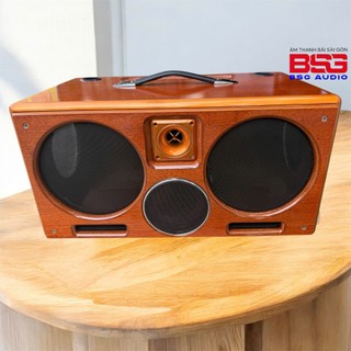  VỎ THÙNG LOA XÁCH TAY  2 BASS 20cm 2 MID ,2 TREBLE SƠN PU BÓNG CAO CẤP - LƯỚI GỔ Mẩu Mới 