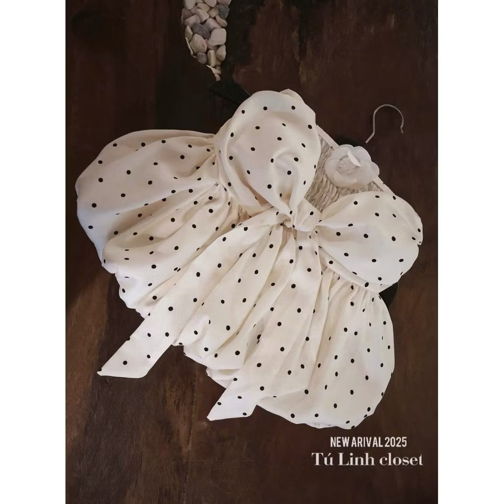 ( XẢ KHO CÒN ÍT ) 𝐀𝐓𝟎𝟐 Áo cúp phối nơ bồng bềnh tiểu thư sang chảnh by CarrotShop | BigBuy360 - bigbuy360.vn